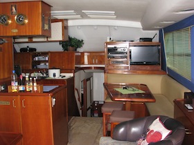 tv area and reading area , altamar galapagos islands